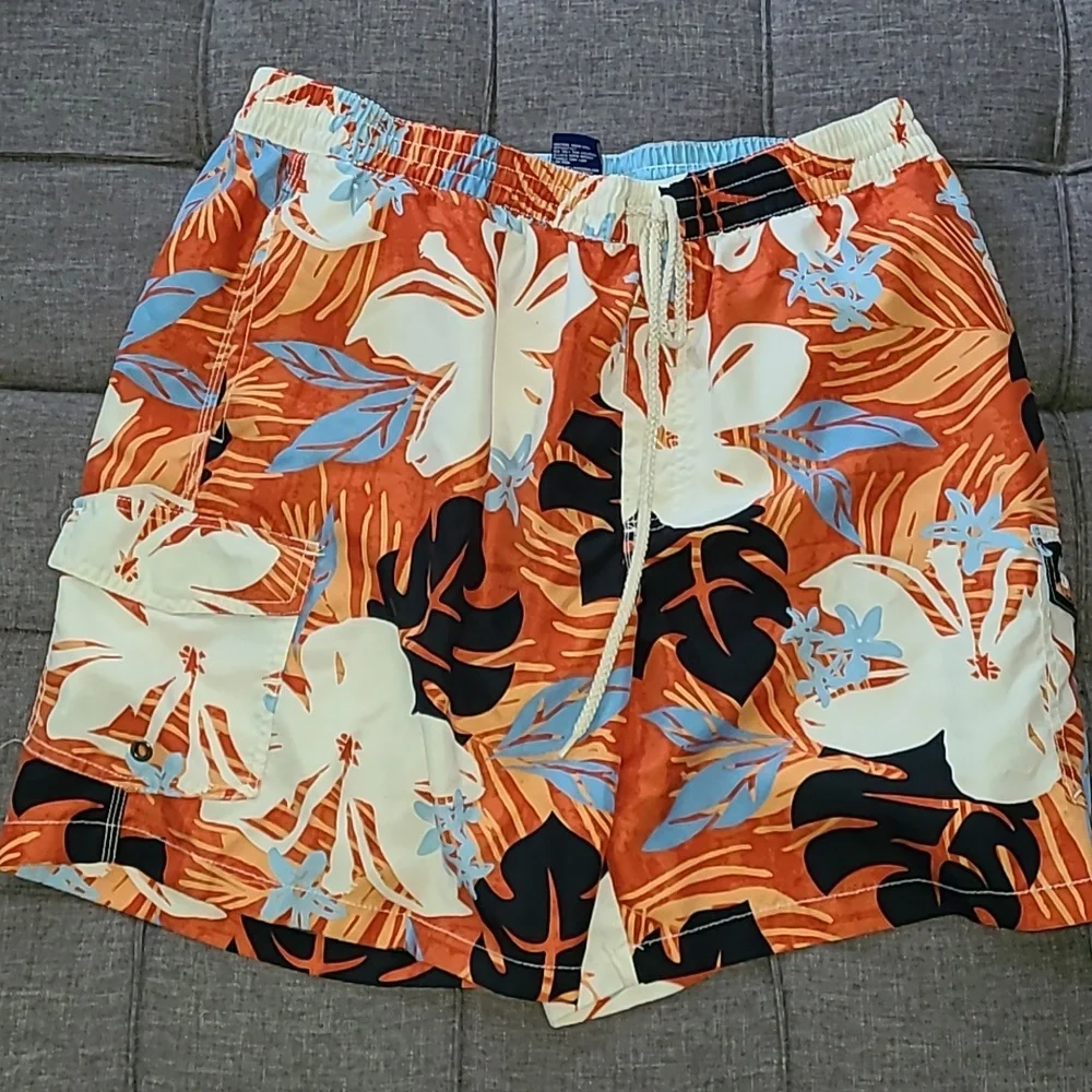 Caribbean Joe swim trunks / shorts XL MENS SUMMER BEACH‎ TROPICAL